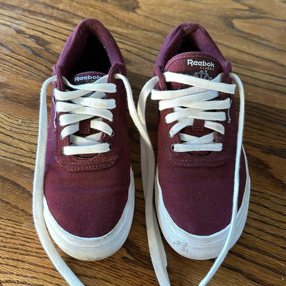 Reebok Women's Sneakers in Maroon and White